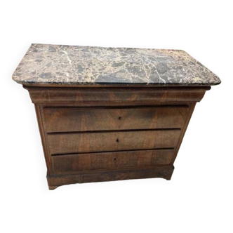 4-drawer chest of drawers with marble