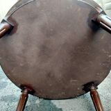 Table basse bouillotte plateau marbre style louis xvi ancienne