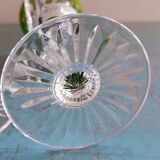 6 Saint Louis lined crystal wine glasses, Tommy model