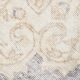 Vintage Light Blue & Cream Turkish Rug, Oriental Pattern Bedroom Carpet