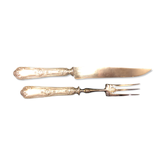 Filled silver cut-out cutlery set