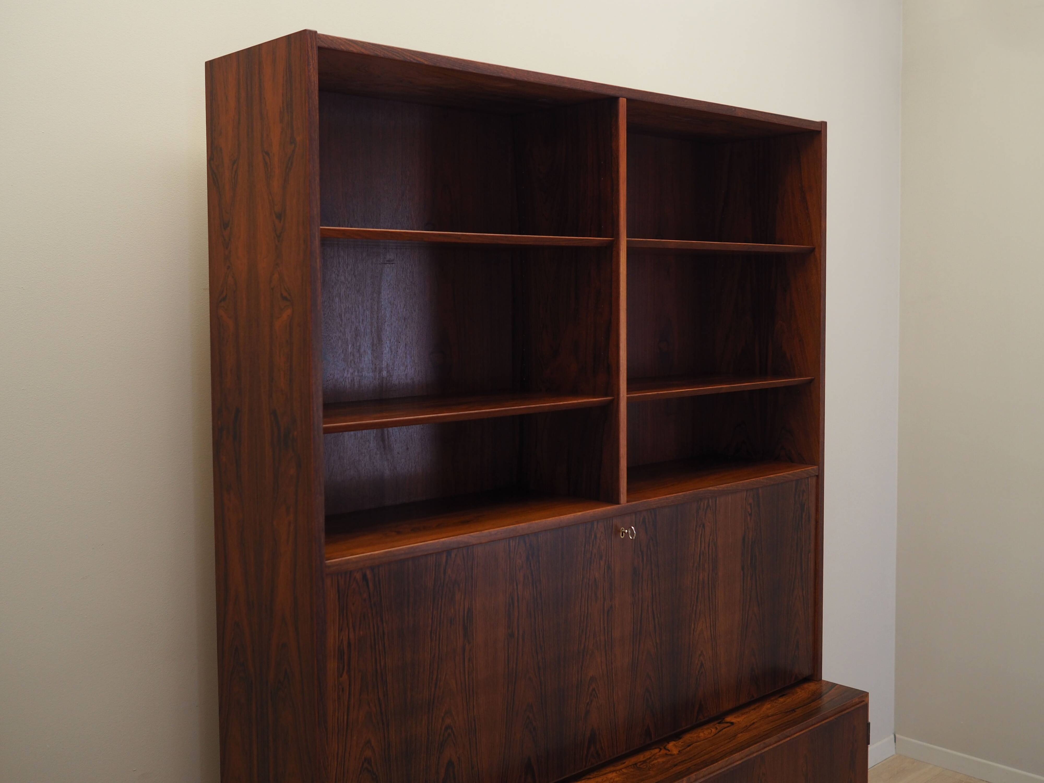 Rosewood bookcase, Danish design, 1970s, designer: Carlo Jensen, production