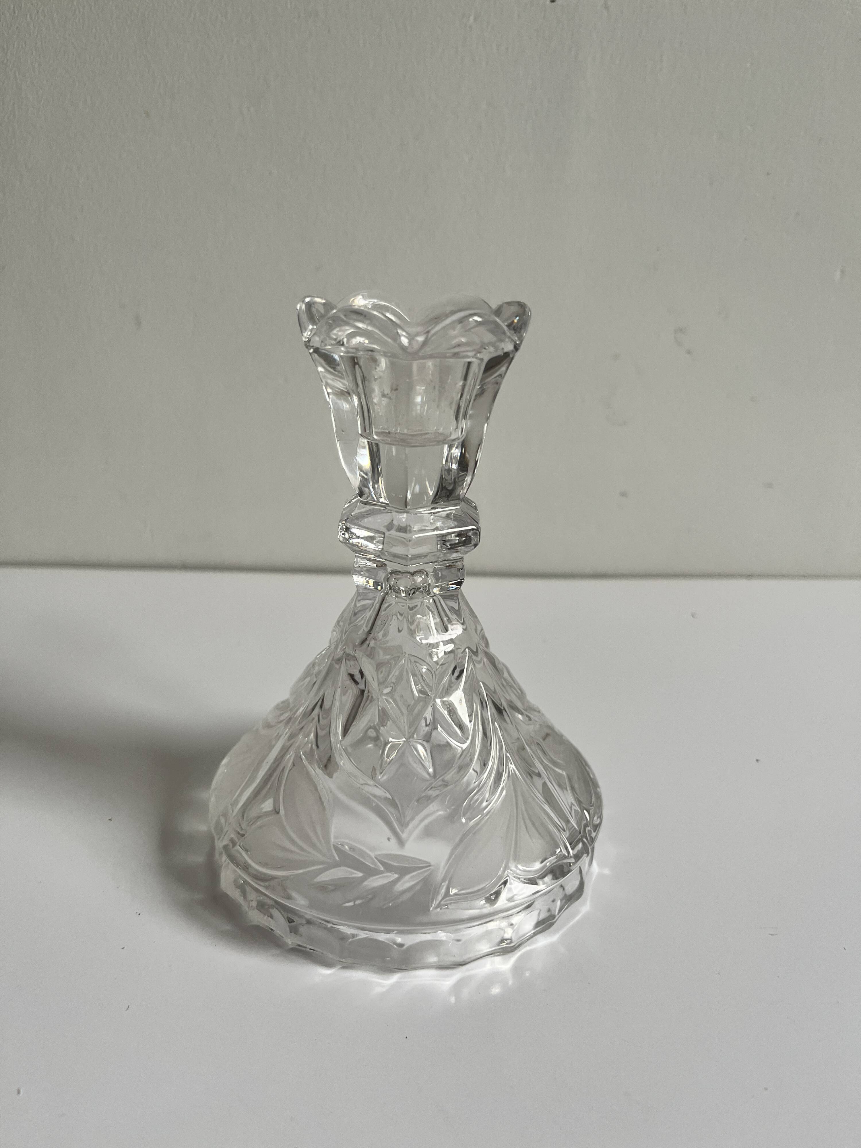 Crystal candle holder