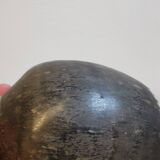 Danish designed vase in hares fur glaze from the 1960s.