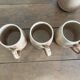 Vintage complete stoneware service – 6 mugs & jug Vallauris