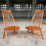 Elegant lounge chairs, 1955, set of 2