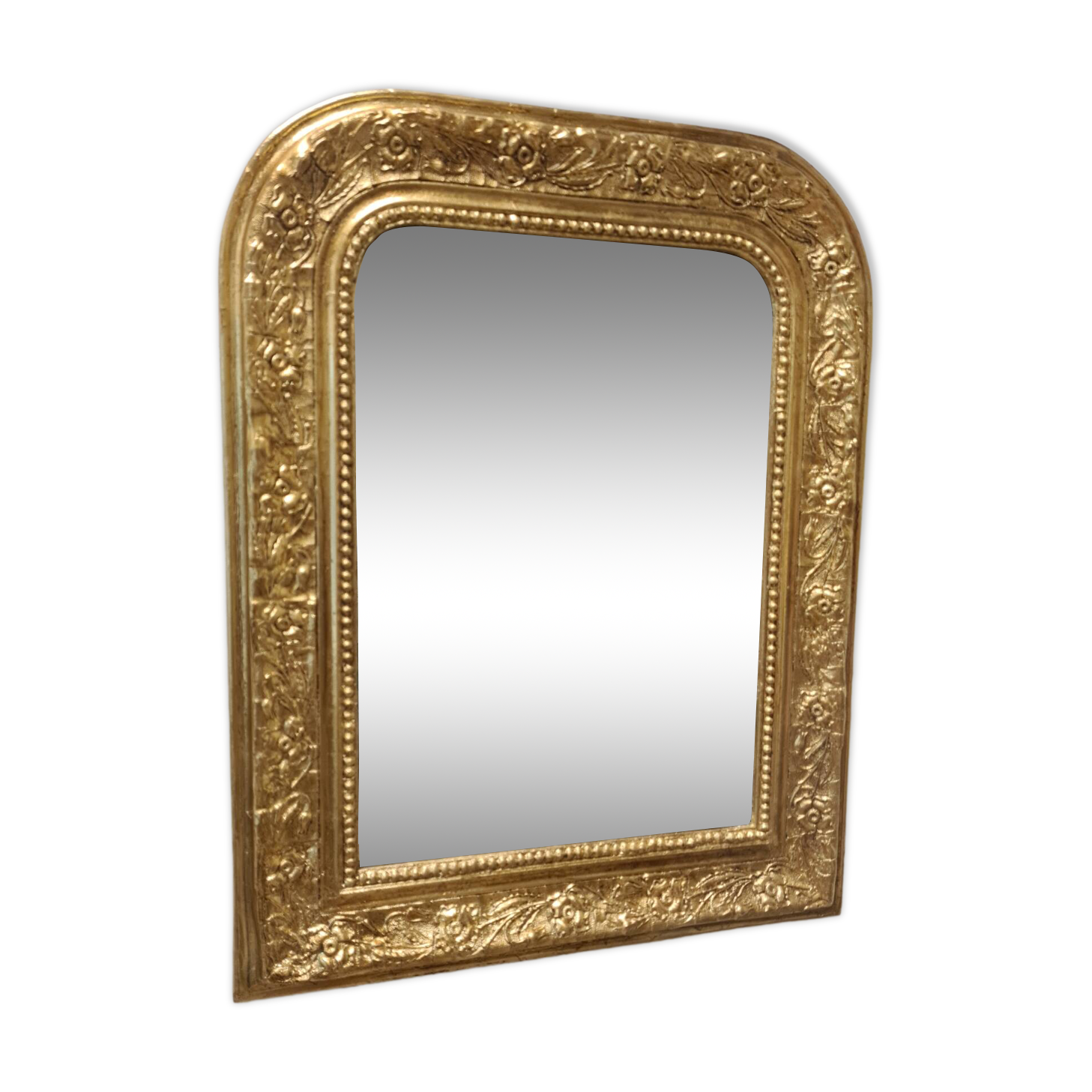 Antique gilded Louis Philippe mirror