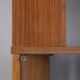 Grande bibliothèque pivotante en bois, design italien vintage des années 1960, pour le centre de la pièce.