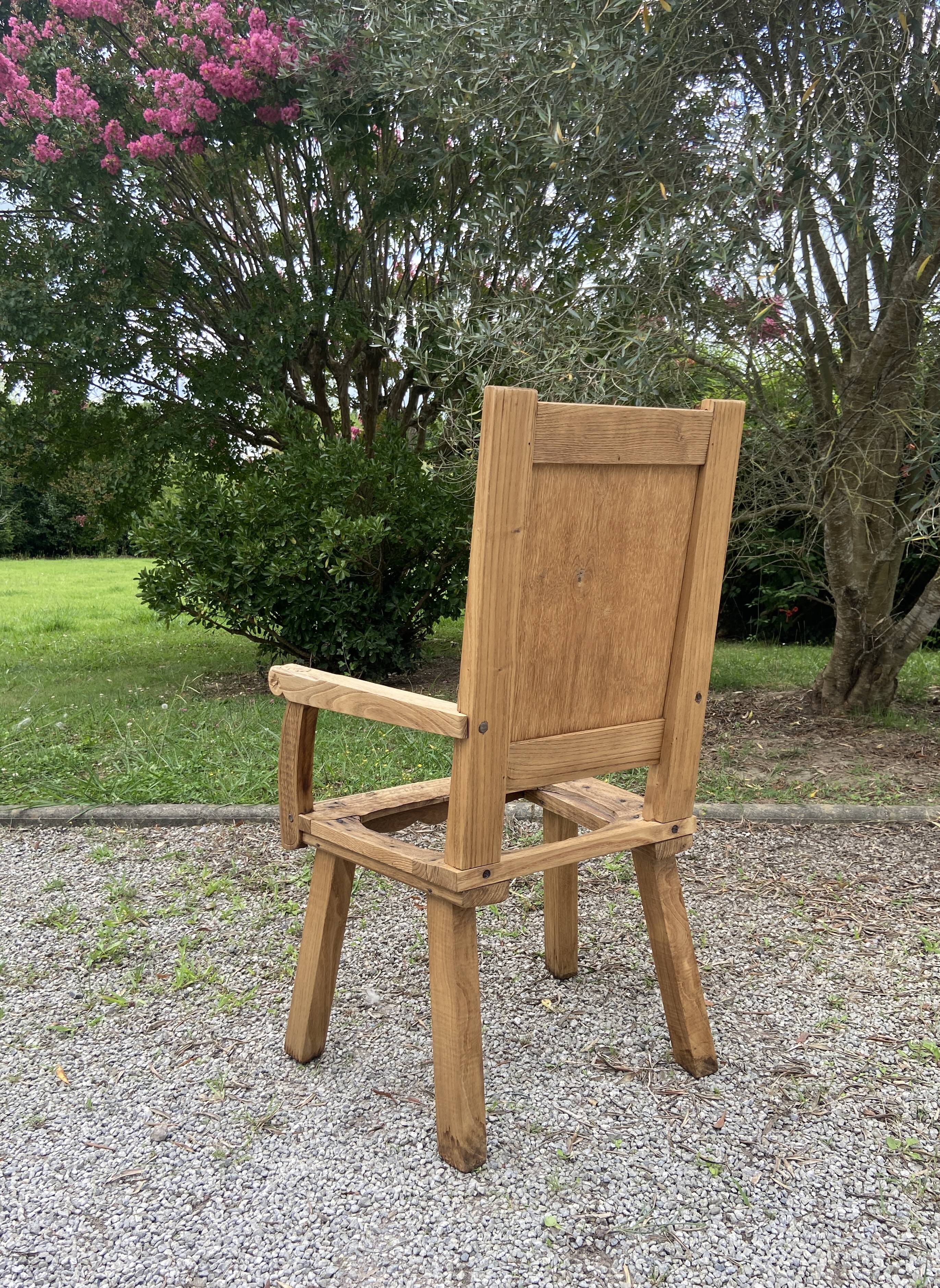 Pair of Breton armchairs