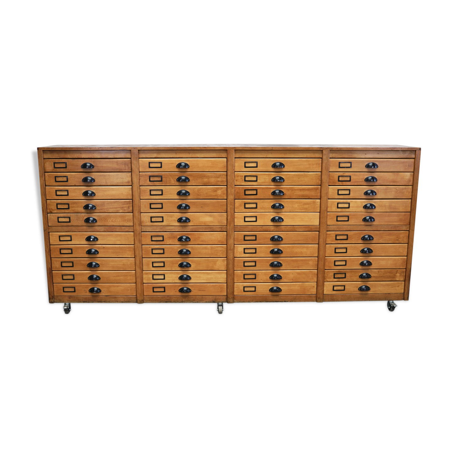 German beech apothecary cabinet, 1930s