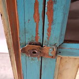 Old window - teak wall shelf