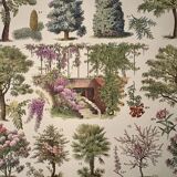 Lithograph on gardens (robinia) - 1930