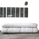 "Soriana" 4-seater sofa by Afra & Tobia Scarpa, 1970.