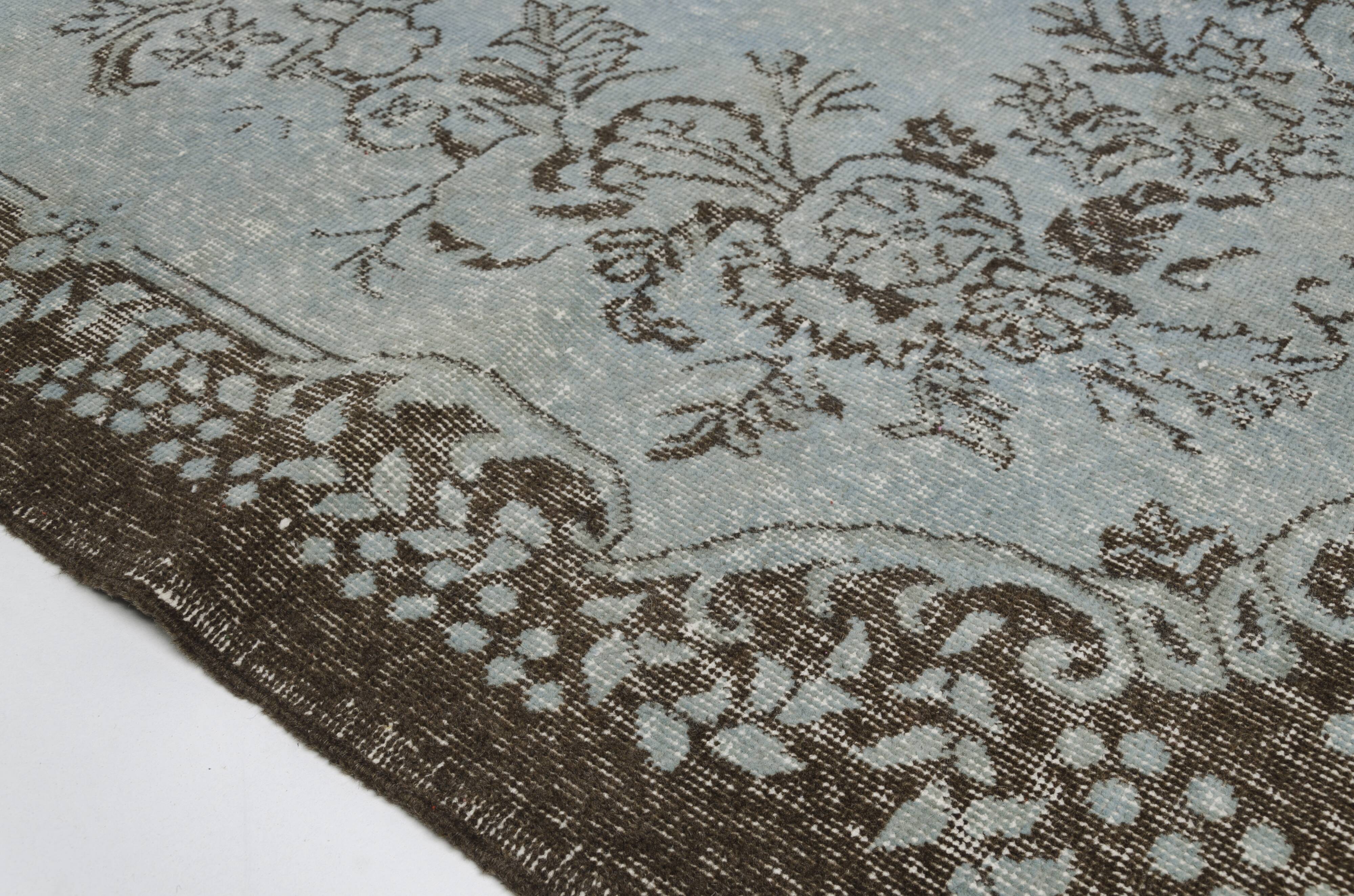 Tapis en laine vintage fait main turc sku v-943