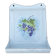 Old utensil holder in enamelled sheet metal grape decoration
