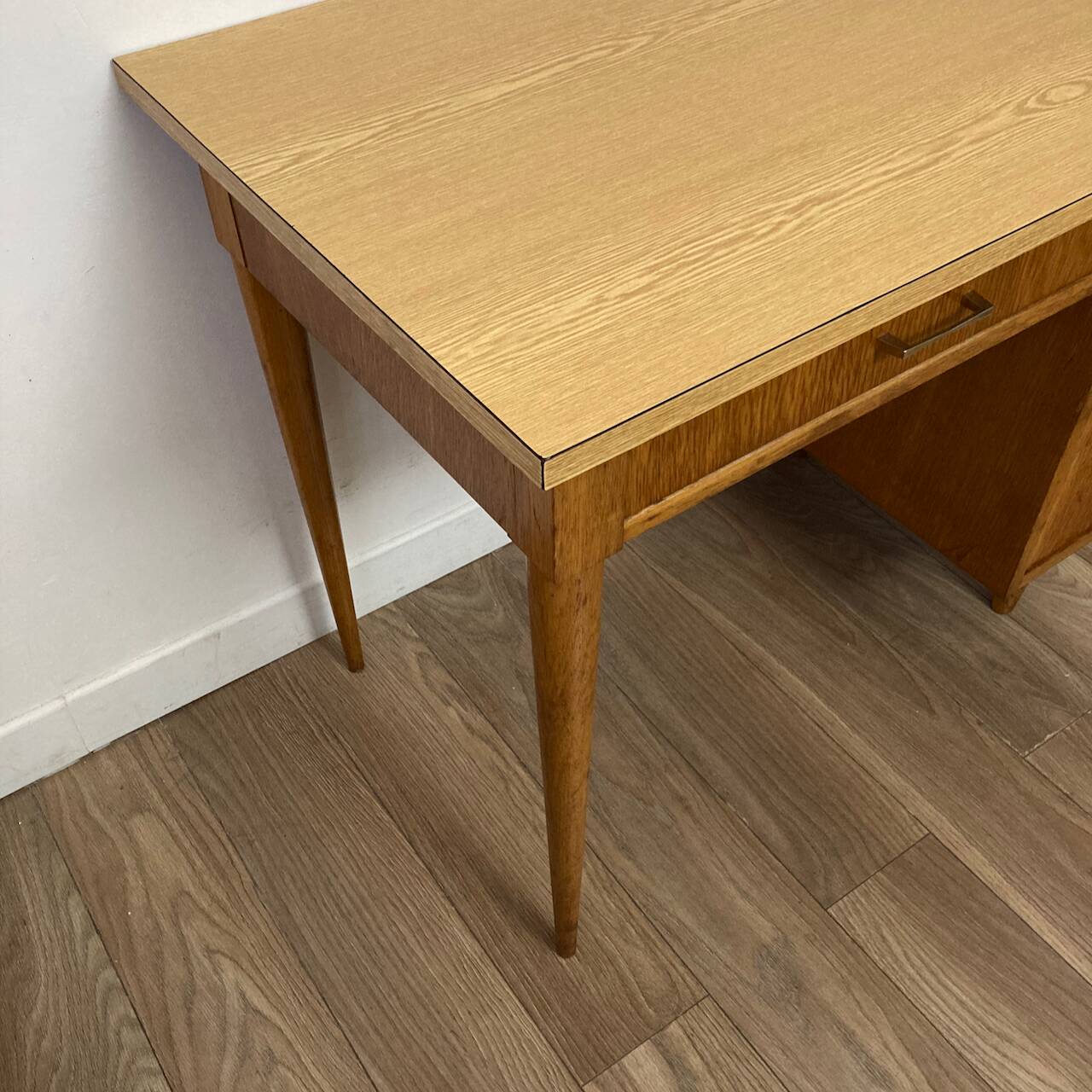 Vintage wood and formica desk