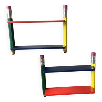 Pierre Sala style 80's wall shelves