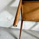 Scandinavian teak and faux leather chairs - set of 6