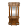 Vestiaire Napoléon III en noyer fin 19e, 3 miroirs, marbre