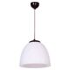 Mid-Century Modern Pendant Light in Chrome and Steel with Opal Glass, Czech, 1960s