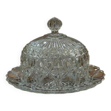 Vintage pressed glass bell jar