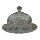 Vintage pressed glass bell jar