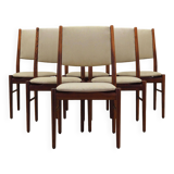 Ensemble de six chaises en acajou, design danois, années 1970, édition : Skovby Møbelfabrik