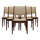 Ensemble de six chaises en acajou, design danois, années 1970, édition : Skovby Møbelfabrik
