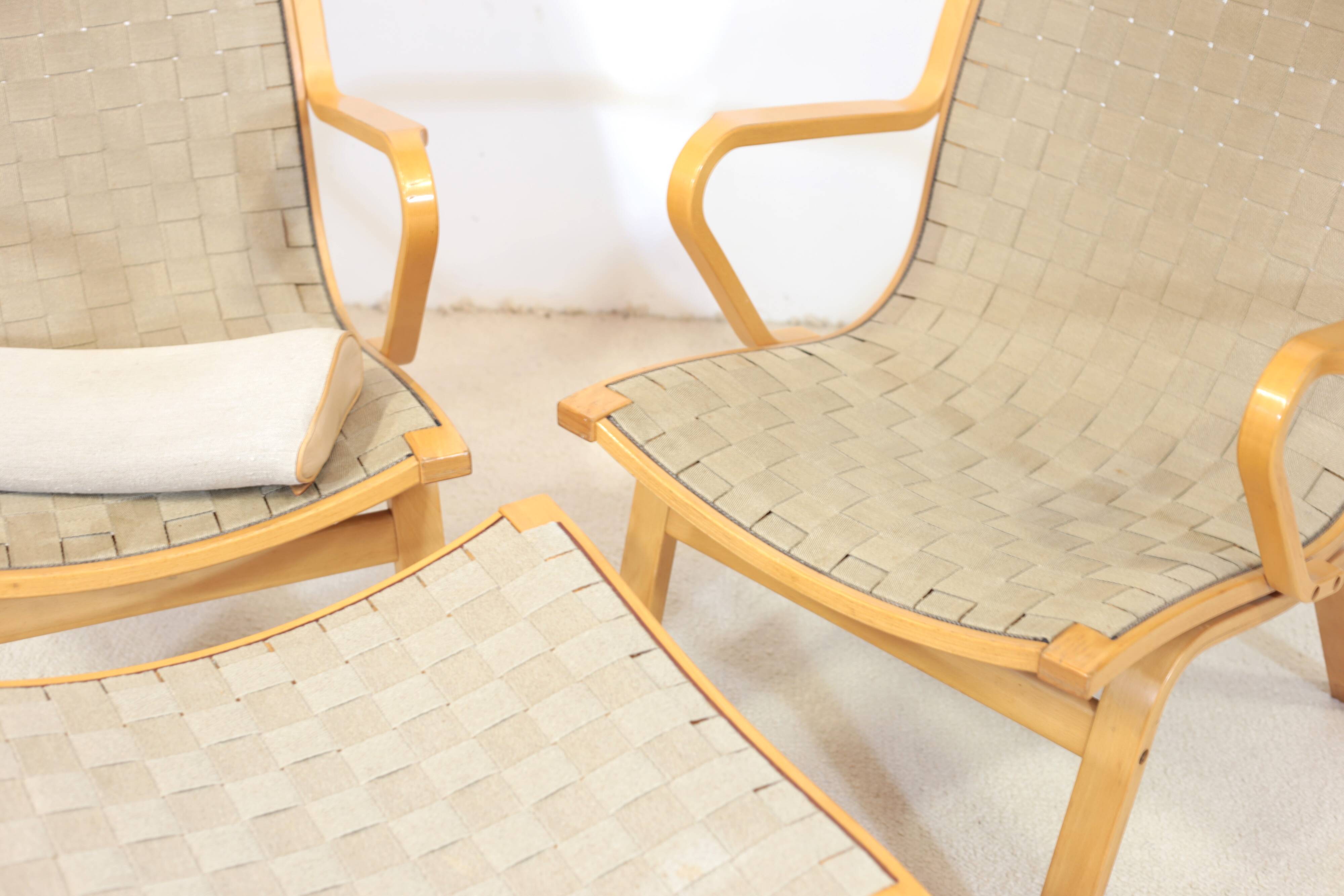 Finn Ostergaard armchairs and ottoman