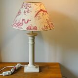 PLASTER TABLE LAMP BEIGE 90s