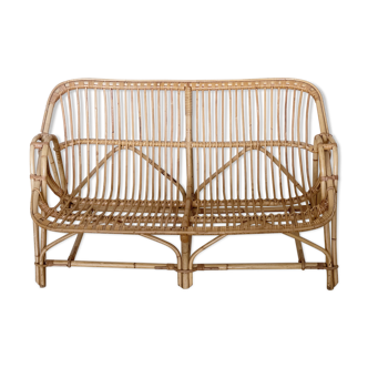 Rattan bench