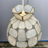 Mother-of-pearl and brass suspension