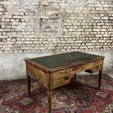 Flat mahogany desk Louis Philippe XIX century