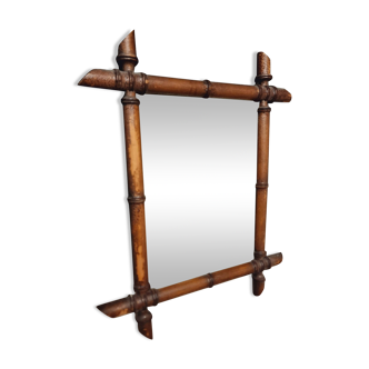Antique Faux Bamboo Mirror French Wall Mirror