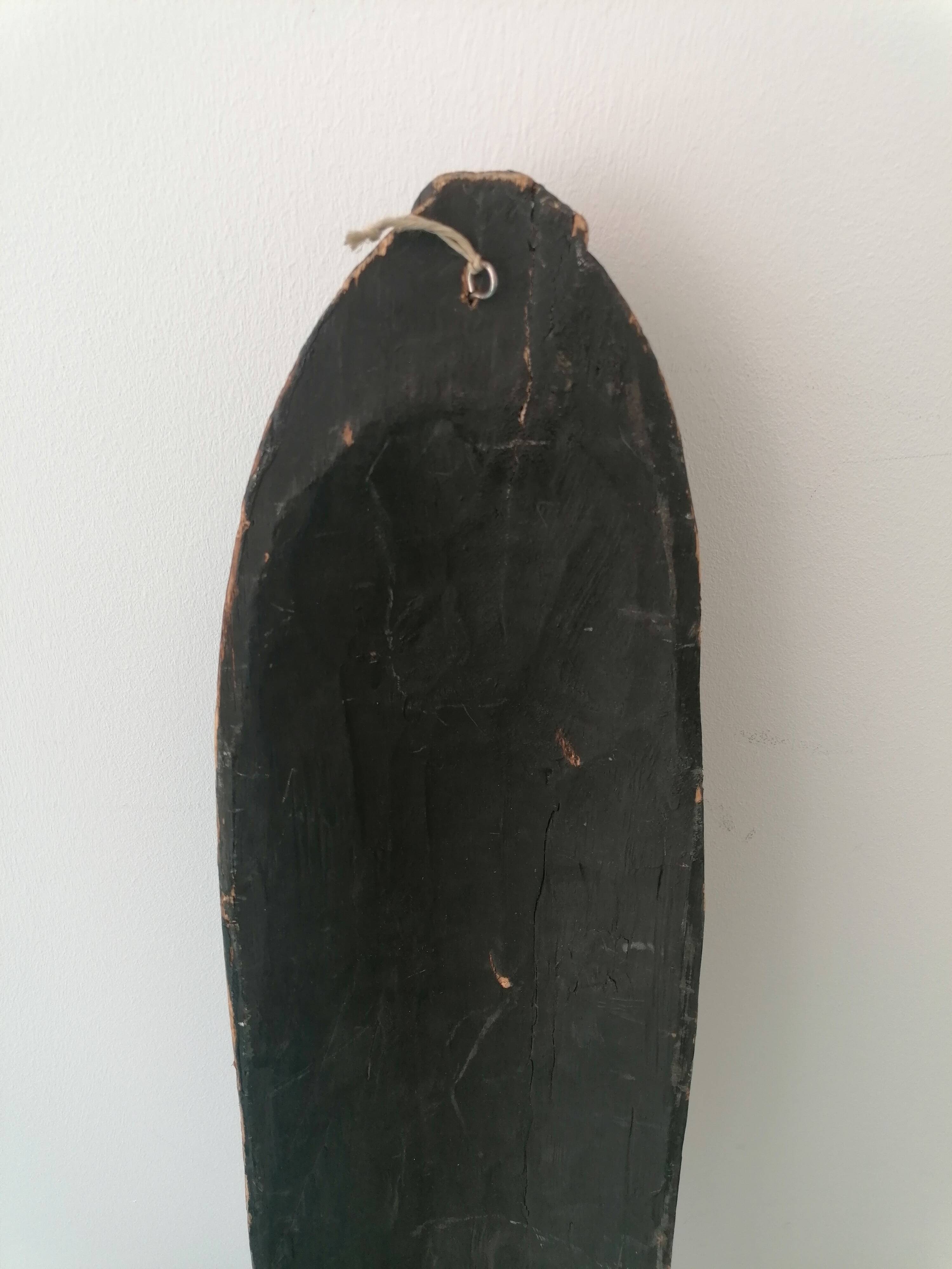 Large Hand Painted Carved Wooden Tribal Wall Mask 98cm