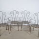 Chaises de jardin en fer forgé