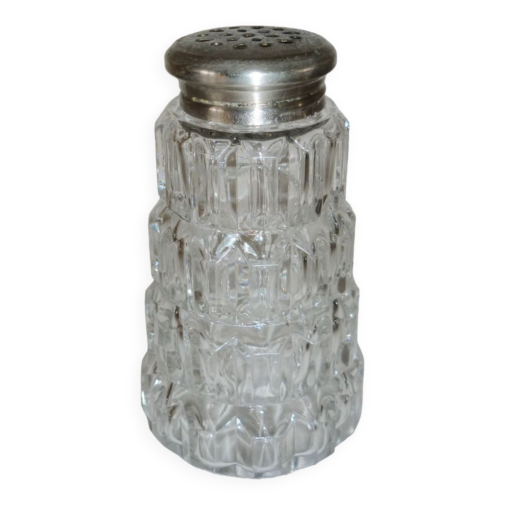 Saupoudreuse/sucrier en verre