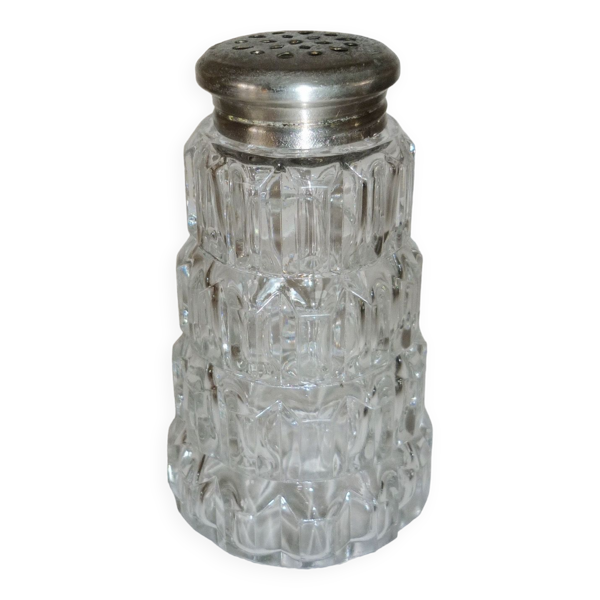 Saupoudreuse/sucrier en verre