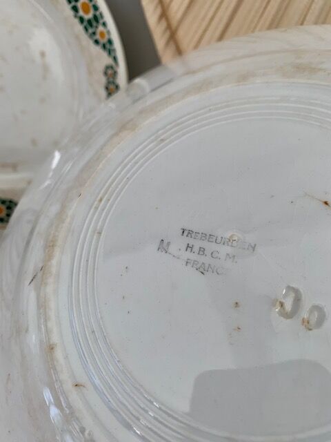 Vintage plates from Trébeurden, France