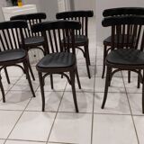 Set of 6 bistro chairs from the 1970s