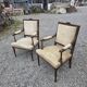 Paire de fauteuils style Louis XVI