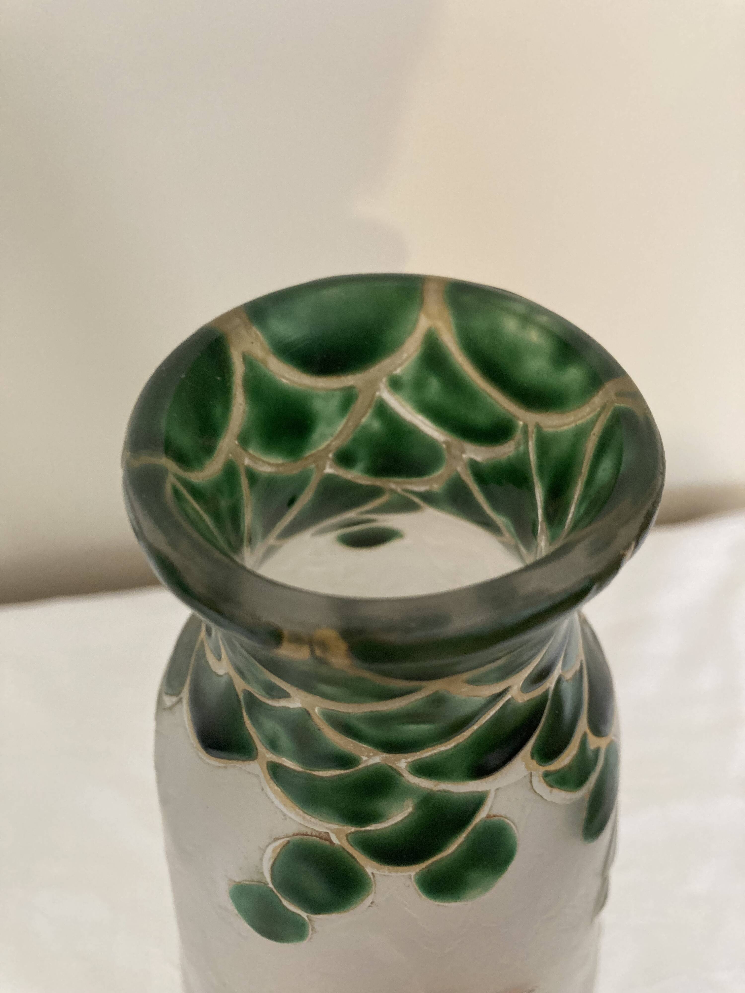 LEGRAS, Vase Art Nouveau fin XIXe