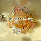 Aperitif service, cooked wine, port or liqueur Verrerie de Monaco