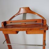 Fratelli Reguitti editor Valet night wooden varnish on wheels
