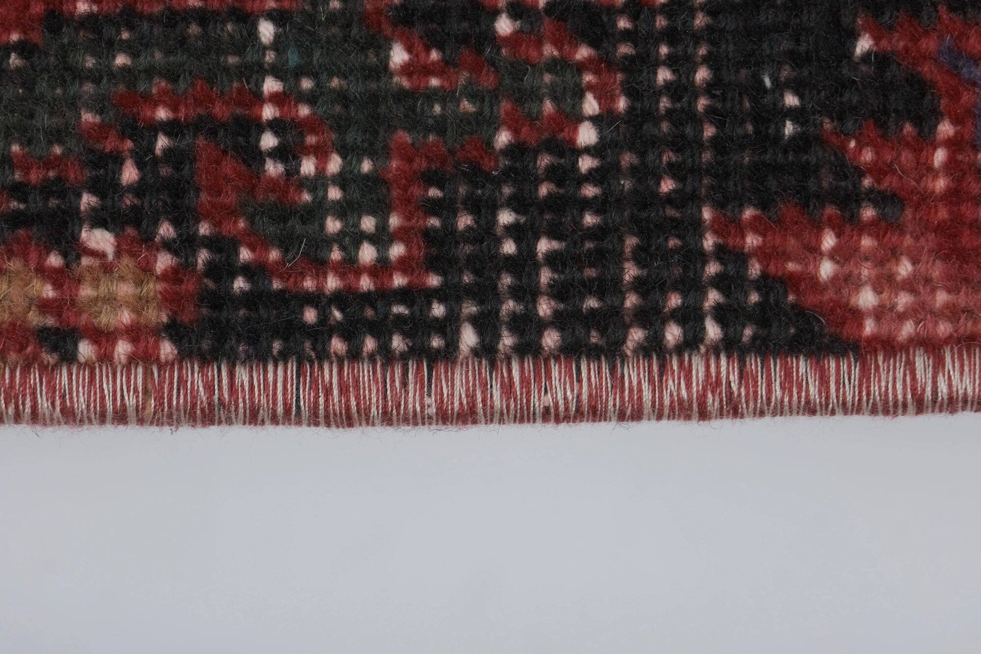 Vintage Turkish hallway rug 63x370 cm