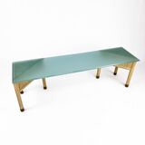 Side Table of Bamboo and Glass, 1970s