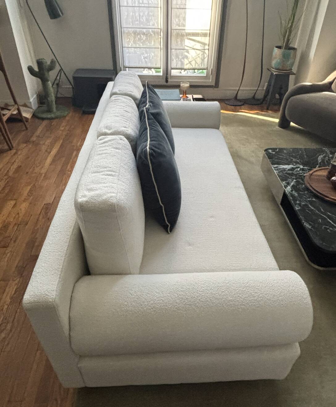 Nv gallery omniight 3-seater sofa with white Himalayan wood loops