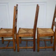 Vintage Dining Chairs, France, 1950s, Set of 6