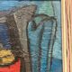 Original Swedish Oil on Panel - 'Still Life with Jugs and Fruits' by Stig Thiderman - Signed - Vintage - Framed