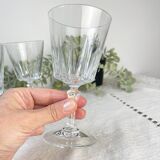 6 Vintage Cristal D'Arques Versailles Red Wine Glasses No. 4